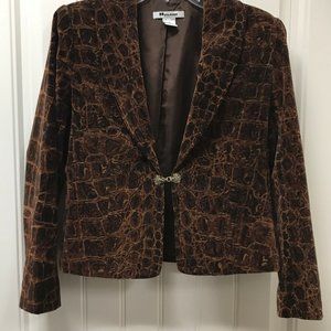 Giraffe-print short Jacket